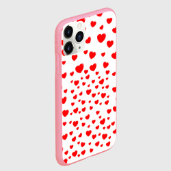 Чехол для iPhone 11 Pro Max матовый Сердечки - фото 2