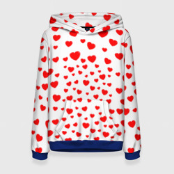 Женская толстовка 3D Сердечки