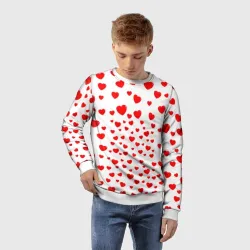 Детский свитшот 3D Сердечки - фото 2