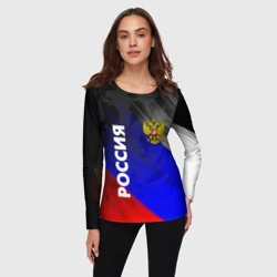 Женский лонгслив 3D Россия - фото 2