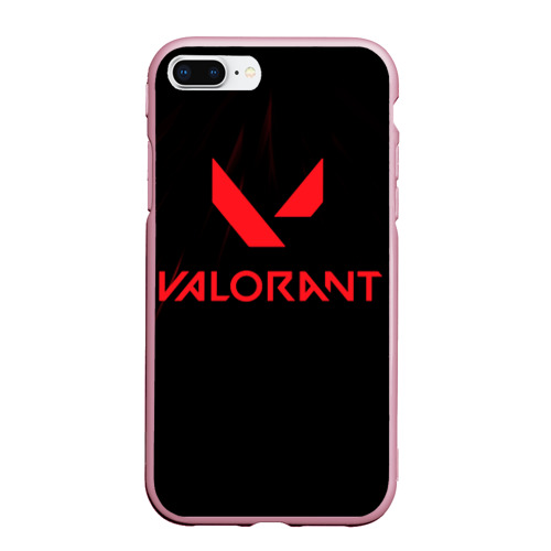 Чехол для iPhone 7Plus/8 Plus матовый Valorant, цвет розовый