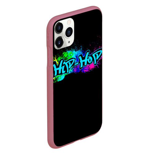 Чехол для iPhone 11 Pro матовый Hip-Hop, цвет малиновый - фото 3
