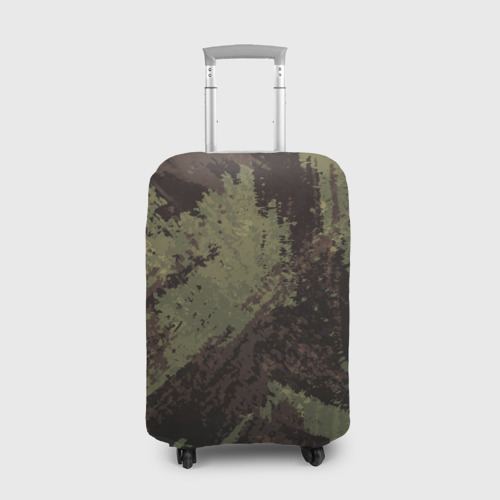 Чехол для чемодана 3D Камуфляж brown