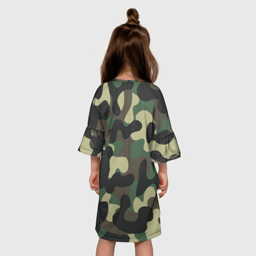 Детское платье 3D Камуфляж, цвет 3D печать - фото 5