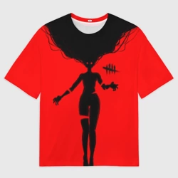Женская футболка oversize 3D Dead by Daylight