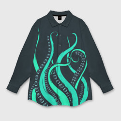 Мужская рубашка oversize 3D Щупальца осьминога