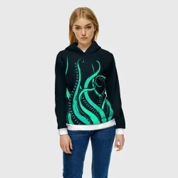 Женская толстовка 3D Щупальца осьминога - фото 2