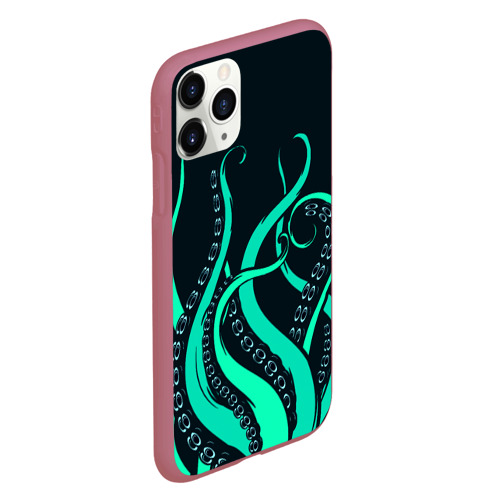 Чехол для iPhone 11 Pro матовый с принтом Щупальца осьминога, вид сбоку #3