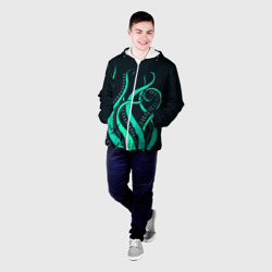 Мужская куртка 3D Щупальца осьминога - фото 2