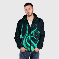 Мужская ветровка 3D Щупальца осьминога - фото 2