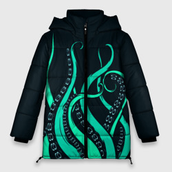 Женская зимняя куртка Oversize Щупальца осьминога