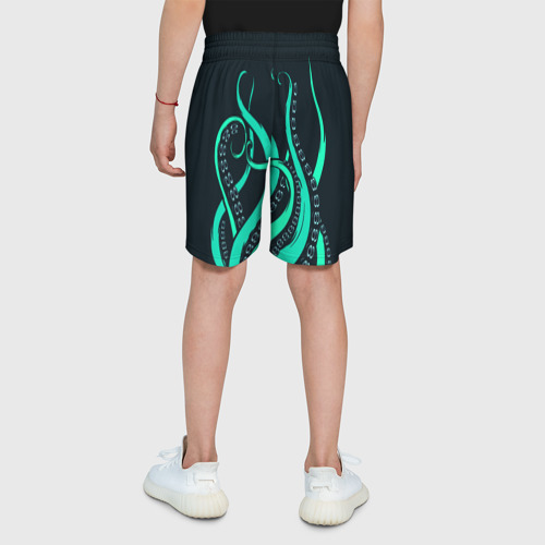 Детские спортивные шорты 3D Щупальца осьминога, цвет 3D печать - фото 5