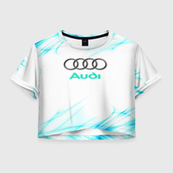 Женская футболка Crop-top 3D Audi