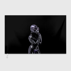 Флаг 3D Black latex - erotic girl