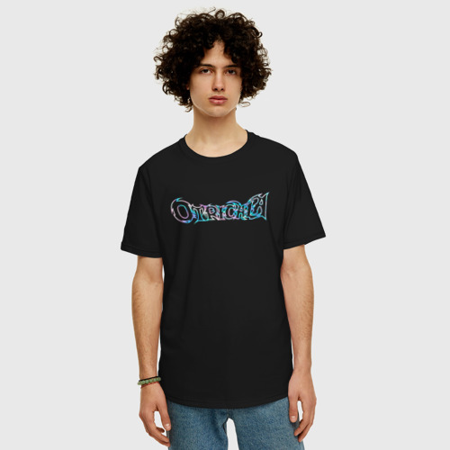 Мужская футболка хлопок Oversize Otricala, цвет черный - фото 3