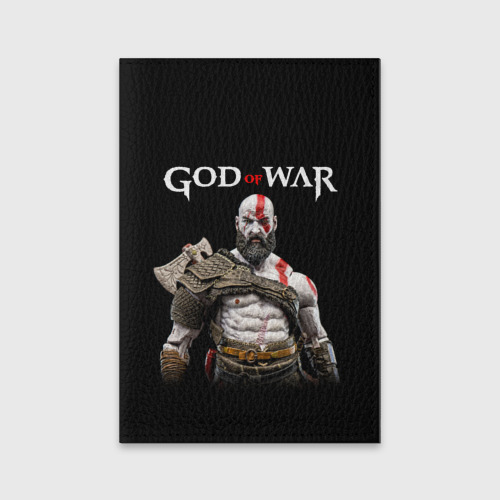 Обложка для паспорта матовая кожа God of War, цвет фиолетовый