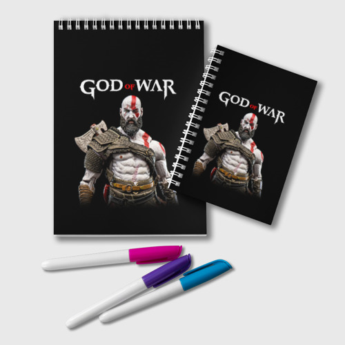 Блокнот God of War, цвет белый