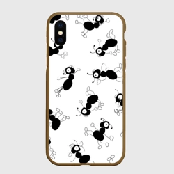 Чехол для iPhone XS Max матовый Муравьи