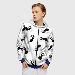 Мужская толстовка 3D на молнии Муравьи - фото 2