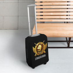 Чехол для чемодана 3D Завоеватель PUBG - фото 2
