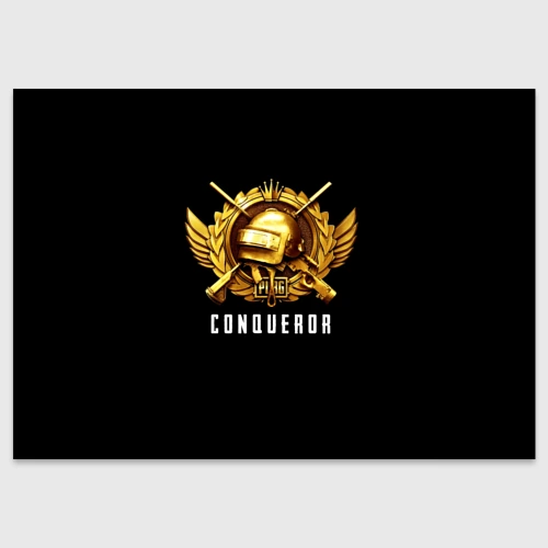 Поздравительная открытка Завоеватель PUBG