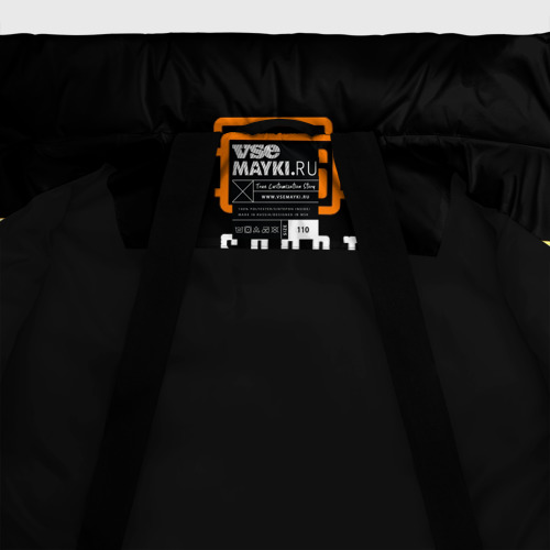 Зимняя куртка для девочек 3D Завоеватель PUBG, цвет черный - фото 7