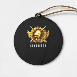 Деревянная игрушка круг Завоеватель PUBG