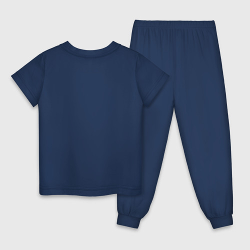 Детская пижама хлопок Eva 01, Evangelion, Vaporwave, цвет темно-синий - фото 2