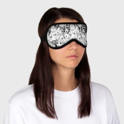 Маска для сна 3D Ахегао сенпай девушки - фото 2