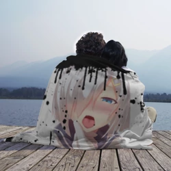 Плед 3D Ахегао лицо в цвете - фото 2