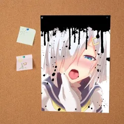 Постер Ахегао лицо в цвете - фото 2