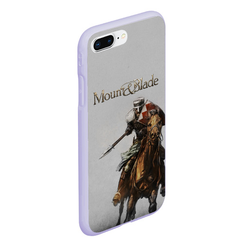 Чехол для iPhone 7Plus/8 Plus матовый Mount and Blade, цвет светло-сиреневый - фото 3