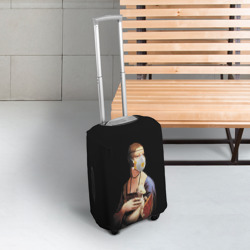 Чехол для чемодана 3D Чечилия Галлерани - дама с горностаем - фото 2
