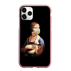 Чехол для iPhone 11 Pro Max матовый Чечилия Галлерани - дама с горностаем