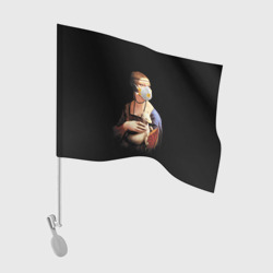 Флаг для автомобиля Чечилия Галлерани - дама с горностаем
