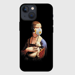 Чехол для iPhone 13 mini Чечилия Галлерани - дама с горностаем
