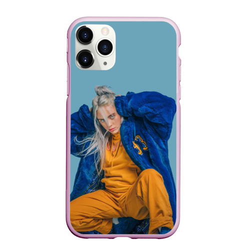 Чехол для iPhone 11 Pro Max матовый Billie Eilish, цвет розовый