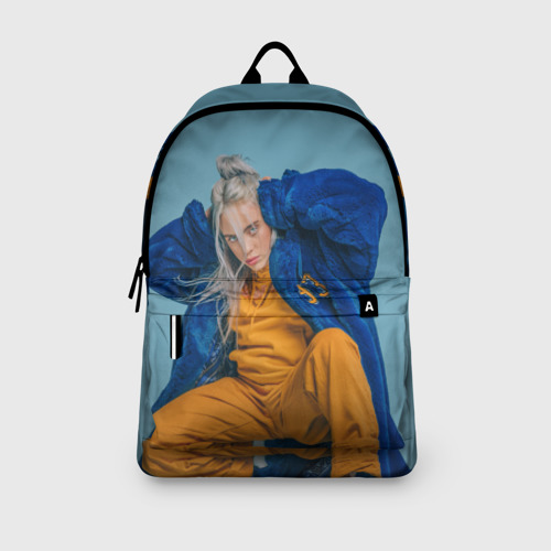 Рюкзак 3D с принтом Billie Eilish, вид сбоку #3