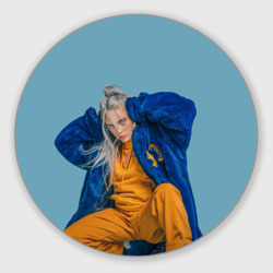 Круглый коврик для мышки Billie Eilish