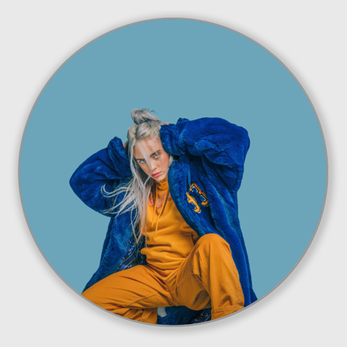 Круглый коврик для мышки Billie Eilish