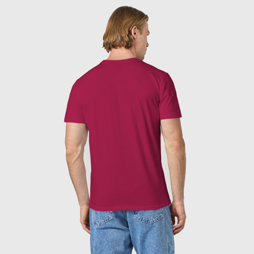 Светящаяся мужская футболка Black Lightning, цвет маджента - фото 4