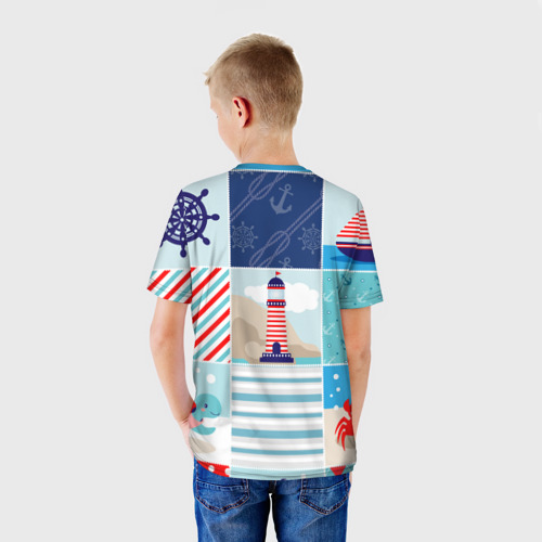 Детская футболка 3D Моряк, цвет 3D печать - фото 4
