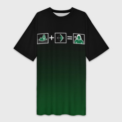 Платье-футболка 3D Green Arrow