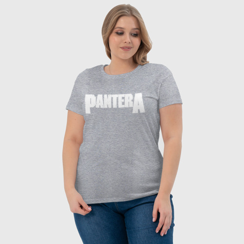 Светящаяся женская футболка Pantera, цвет меланж - фото 6