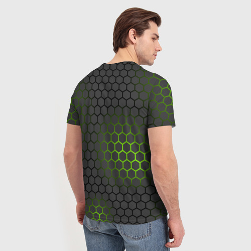 Мужская футболка 3D с принтом Ядерный реактор, вид сзади #2