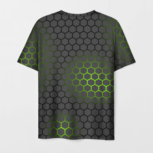 Мужская футболка 3D с принтом Ядерный реактор, вид сзади #1
