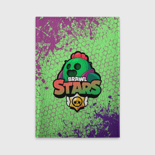 Обложка для автодокументов Brawl Stars Spike, цвет черный