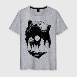 Bear – Мужская футболка хлопок с принтом купить со скидкой в -20%