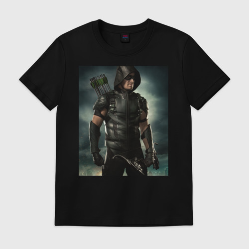 Мужская футболка хлопок Green Arrow Фото 01 Мужская футболка хлопок Green Arrow Фото 01