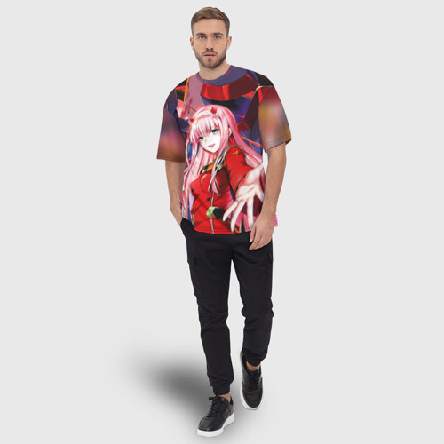 Мужская футболка oversize 3D Ноль два и персы, цвет 3D печать - фото 5